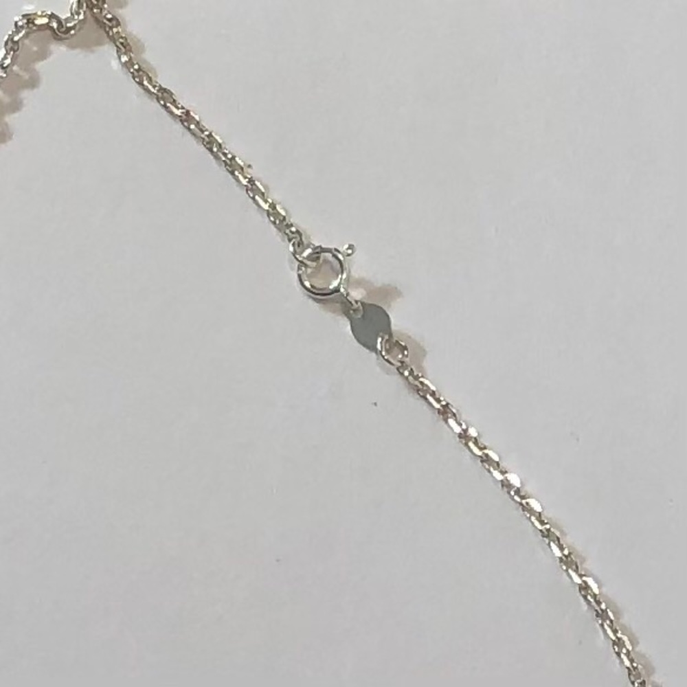 Peruvian 925 Silver Necklace w/Crystal Start Fish - Picture 8 of 8